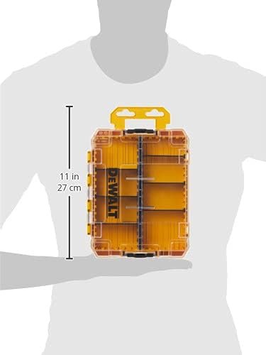 Tool Box Tough Case Organizer Medium 8Compartments for Small Tools and Accessories