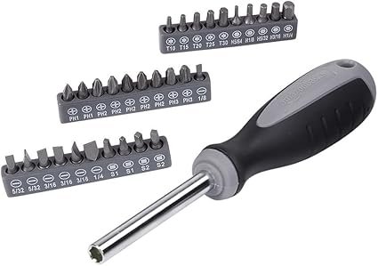 Basics 65 Piece Home Basic Repair Tool Kit Set With Bag Silver Black