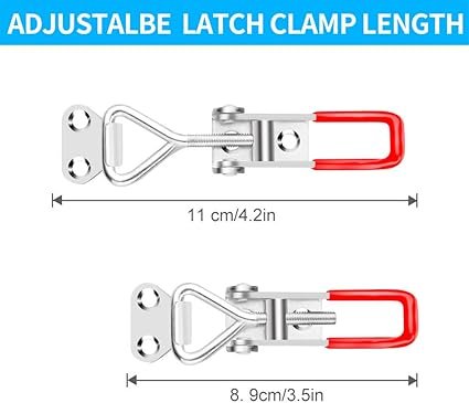 6 Pack Toggle Latch Clamp 4001 Adjustable Latch Smoker Clamps Heavy Duty Latches