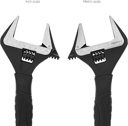 Amazon Basics 4Piece Plumbing Adjustable Wrench