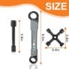 Professional Plumbing Tools angle stop wrench kit service plumbing Faucet Repair Set CorrosionResistant Steel
