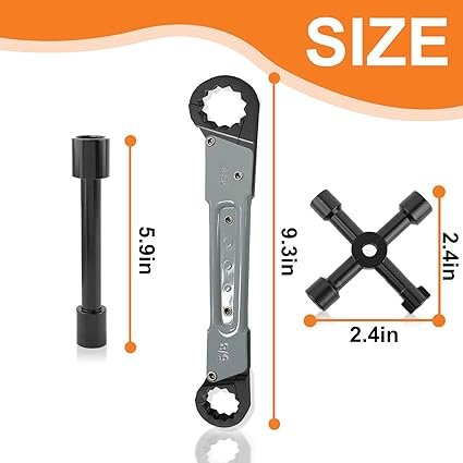 Professional Plumbing Tools angle stop wrench kit service plumbing Faucet Repair Set CorrosionResistant Steel