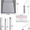 Paint Roller Kit with Extension Pole 9 cm Paint Roller with Tray Mini RollersStainless Steel Extension Pole
