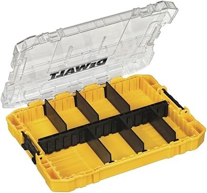 Tool Box Tough Case Organizer Medium 8Compartments for Small Tools and Accessories