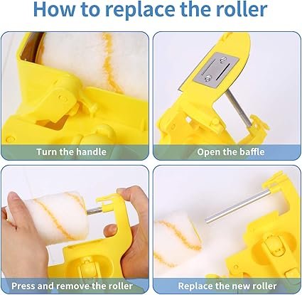 Roller Brush Multifunctional Handheld CleanCut Paint Edger Roller Brush Portable Tool Kit Rexroth Pole Mountable