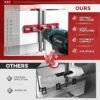 Cabinet Hardware Doweling JigAdjustable Cabinet Template Tool for KnobsHandle and PullSelf Centering Punch Locator Precise Woodworking Drill Guide for Drawer Installation