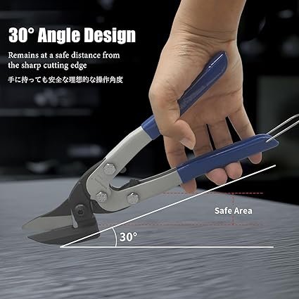Metal Snip Iron Cutting Scissors Heavy Duty Industrial Shears for Cutting Hardware ClothMetal SheetCarpetCardboard