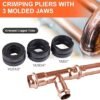 HZLZRZ Propress Tool for Copper Pipe Hydraulic Tool Dies Jaw 12 34 1 Pro Press Crimper Tool