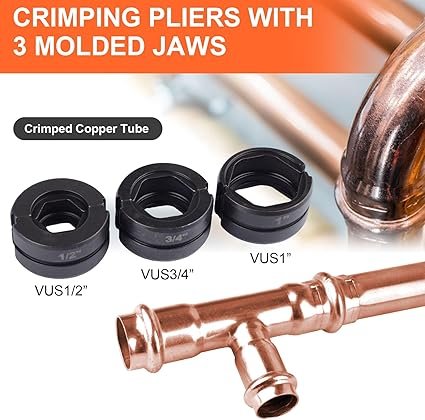 HZLZRZ Propress Tool for Copper Pipe Hydraulic Tool Dies Jaw 12 34 1 Pro Press Crimper Tool