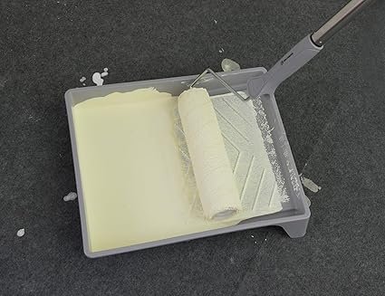 Paint Roller Kit with Extension Pole 9 cm Paint Roller with Tray Mini RollersStainless Steel Extension Pole
