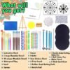 Dotting Tools Painting Kit Rock Dot Paint Stencils Tool Set Art Craft Supplies Kits Tray Brush Zipper Pen
