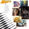 Golden Maple Detail Paint Brushes Set 10pcs Miniature Brushes for Fine Detailing Art Painting Acrylic Watercolor Oil Models