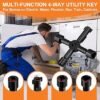 Professional Plumbing Tools angle stop wrench kit service plumbing Faucet Repair Set CorrosionResistant Steel