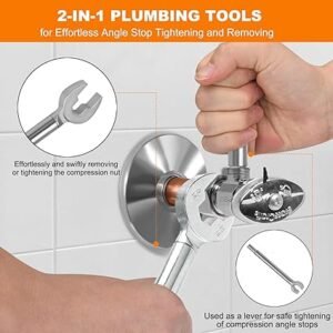 Plumber wrench 2in1 Angle Stop Wrench