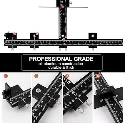 Jig Tool Adjustable Drill Template for Handles Pulls on DrawersDoors
