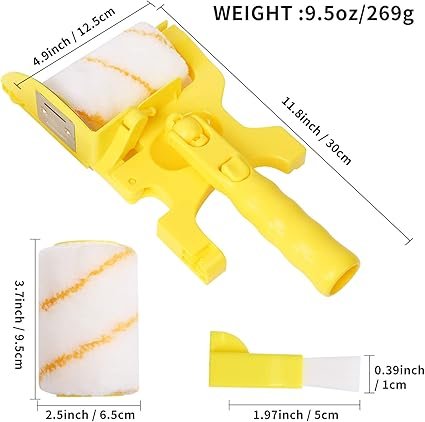 Roller Brush Multifunctional Handheld CleanCut Paint Edger Roller Brush Portable Tool Kit Rexroth Pole Mountable