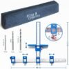 Jig KingCharles Cabinet Handle Jig with 3pcs Point Wood Drils Bits Use for Handles Pulls Knobs on DrawersDoors Wood Drilling Dowelling Guide Set