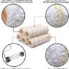 Paint Roller Kit PinStone 9 cm Extendable Roller Frame with 5 Microfiber Replacement Covers Adjustable Painting Roller