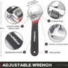 10PC Pliers and Wrench Set with Storage Rack Includes Locking Long Nose Diagonal Cutter Groove Joint Linesman Mini Plier