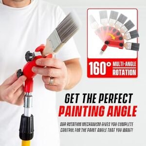 Paint Brush Extender High Ceiling Paint Edger Tool Extension Pole Attachments