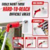 Paint Brush Extender High Ceiling Paint Edger Tool Extension Pole Attachments